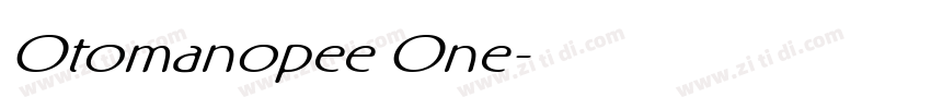 Otomanopee One字体转换